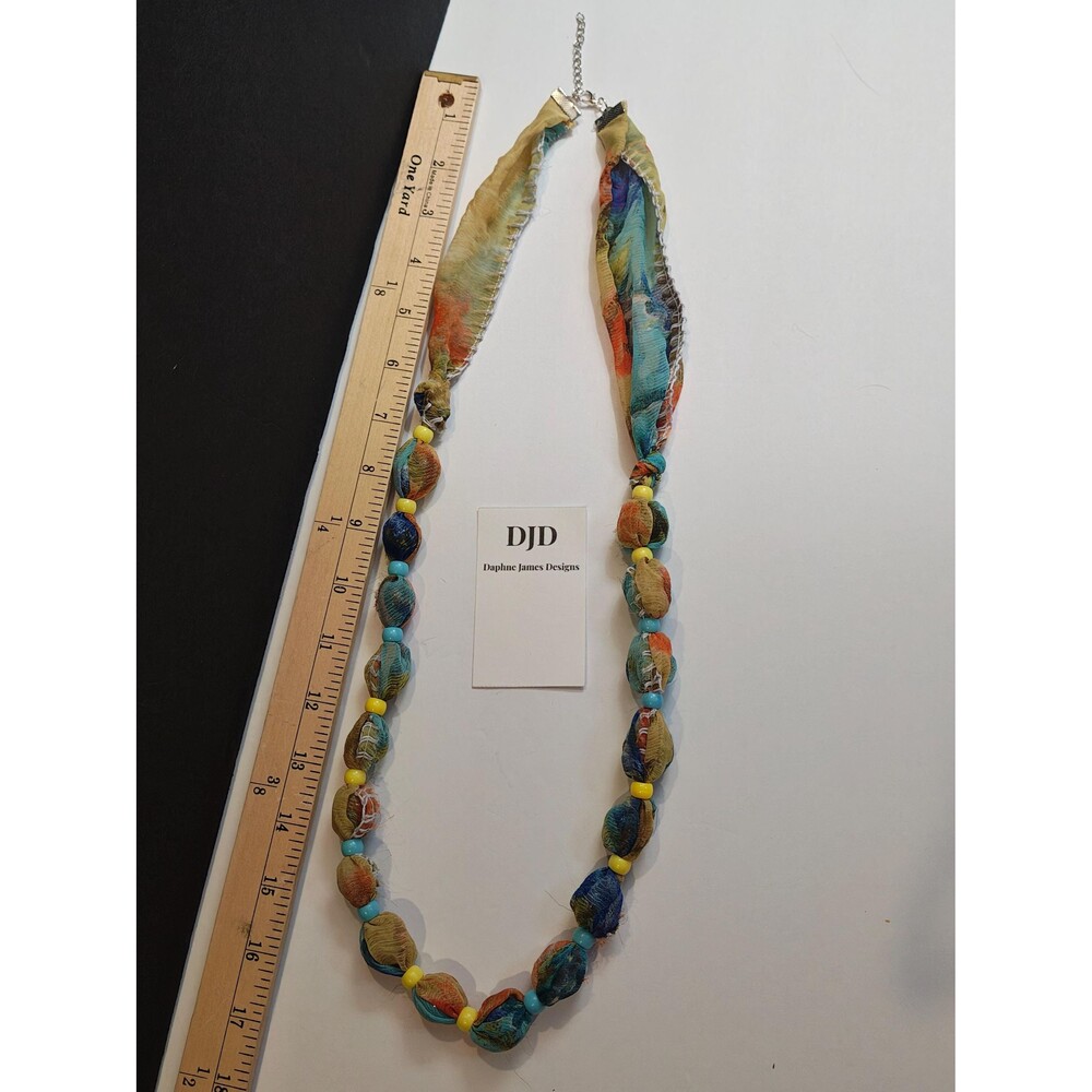 Handmade Glass Bead Cooling Necklace